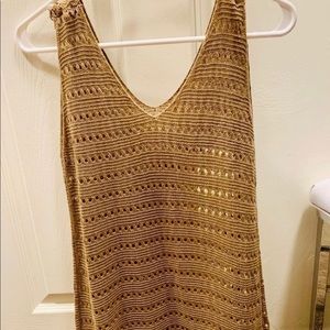 Knitted Sleeveless Tunic Top